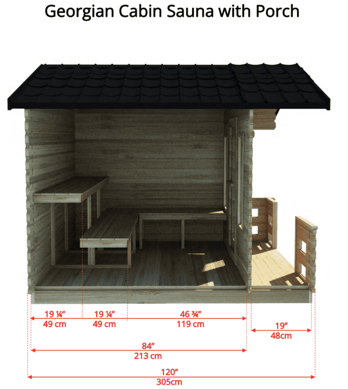 Cutout dimensions for Georgian with porch
